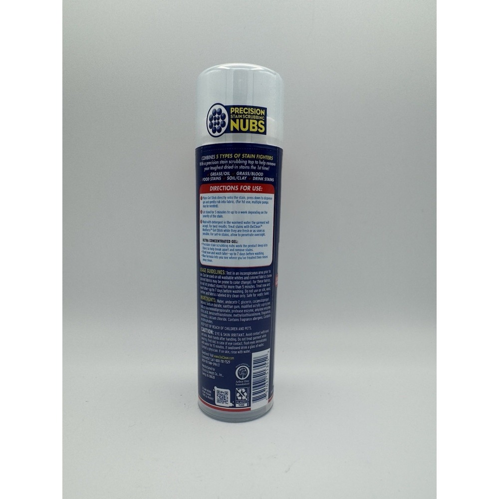 1 Count OxiClean 6.2 Oz Max Force 5 In 1 Power Laundry Stain Remover Gel Stick - Picture 3 of 5